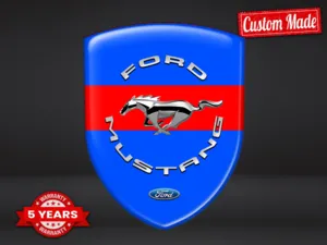 Ford Mustang Emblemas Con Relieve Auto Deporte Alta Calidad Profesional